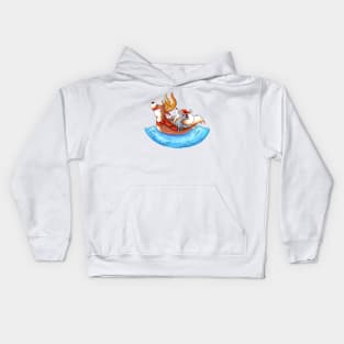 Pool Party Santa Kids Hoodie